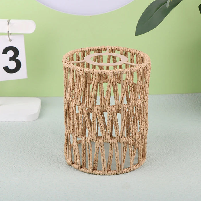 Paper Rope Pendant Light Rattan-Like Lampshade Lamp 150x115mm