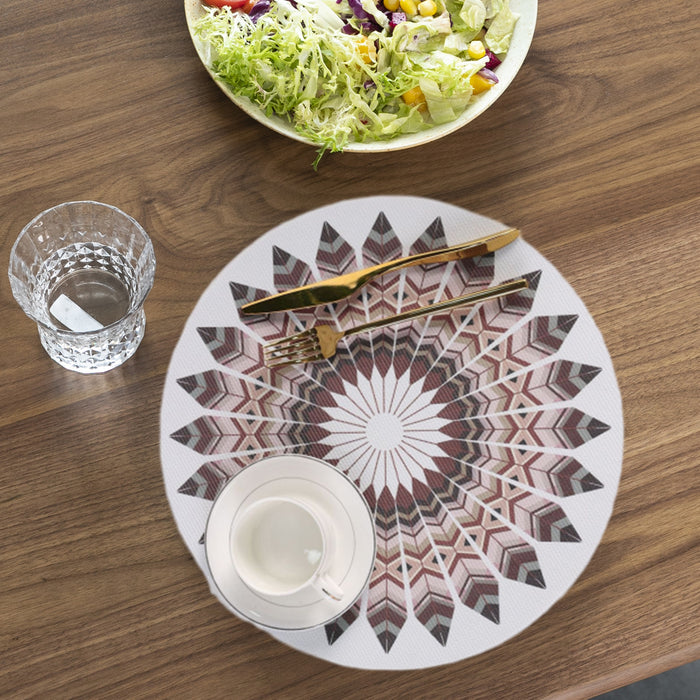 4pcs Bohemian Round Heat Resistant Dining Mat