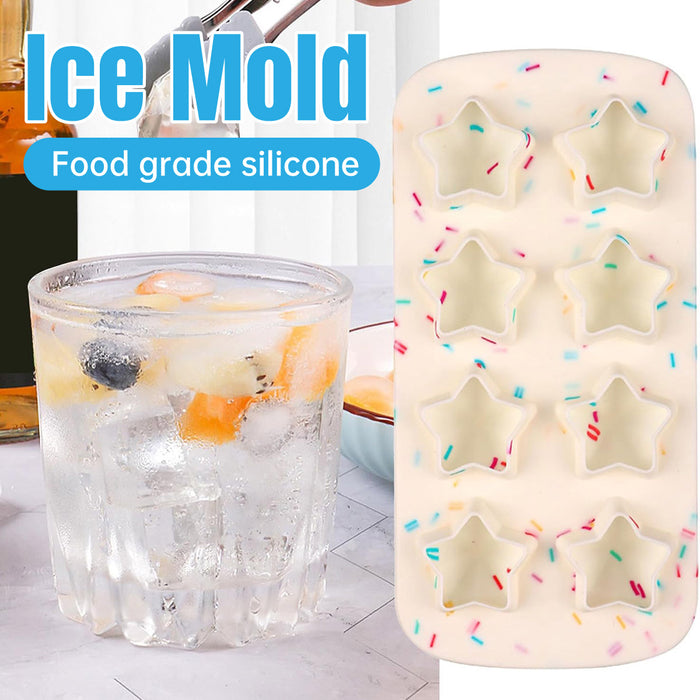 Silicone Ice Cream Mold Five Star Shape Food Grade Design