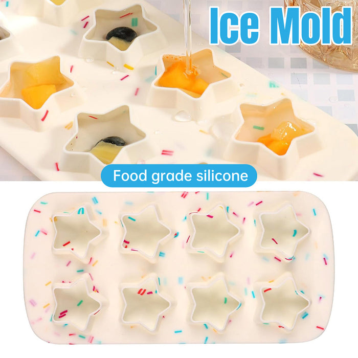 Silicone Ice Cream Mold Five Star Shape Food Grade Design