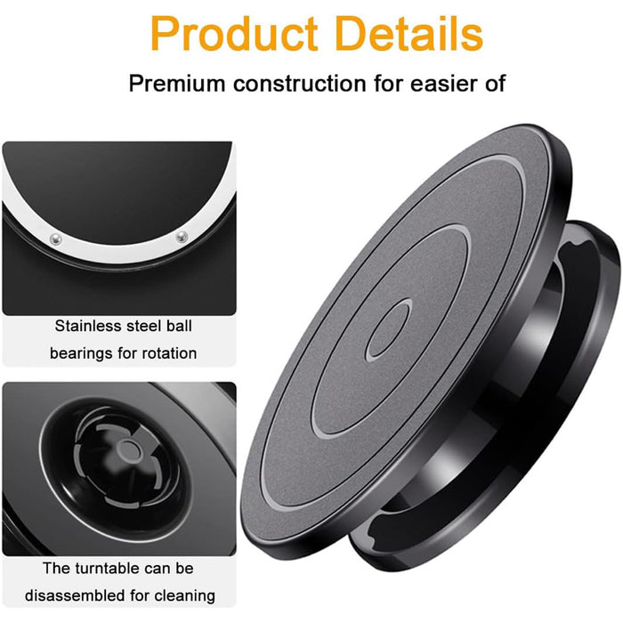 6 Pcs Cake Turntable Set 10.8in with Steel Ball Bearings