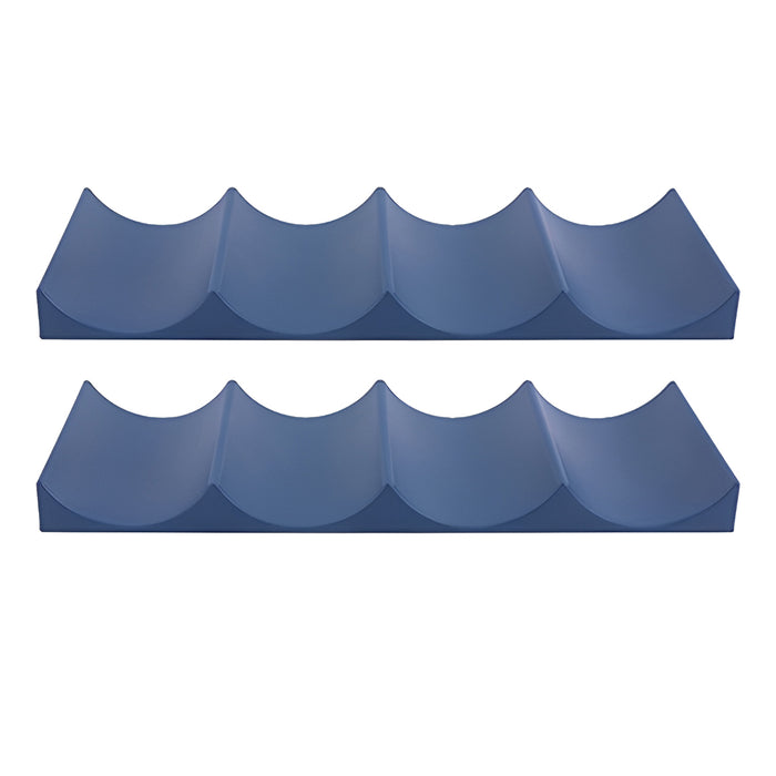1/2 Pcs Horizontal Wine Rack PP Wave Groove 10 Bottles