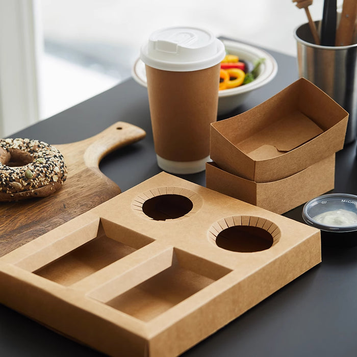 Meal Box for Hamburger Sandwich Snack Packaging, 25/50pcs