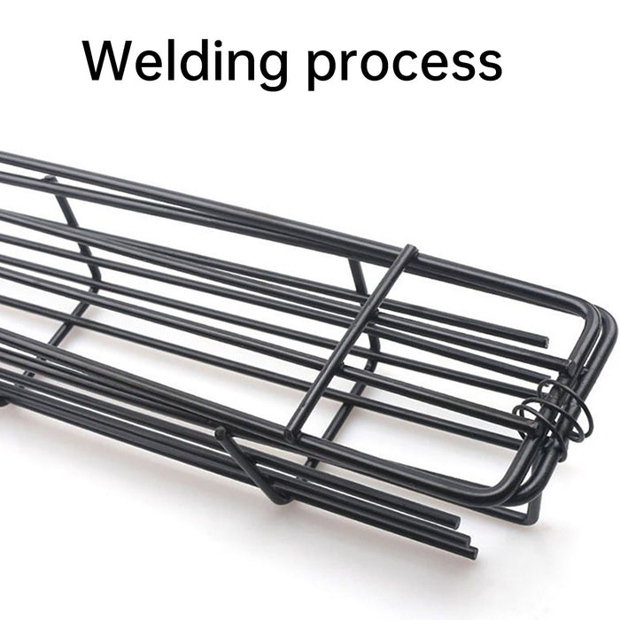 4 Pcs BBQ Grill Basket Set with Foldable Design and Wooden Handles