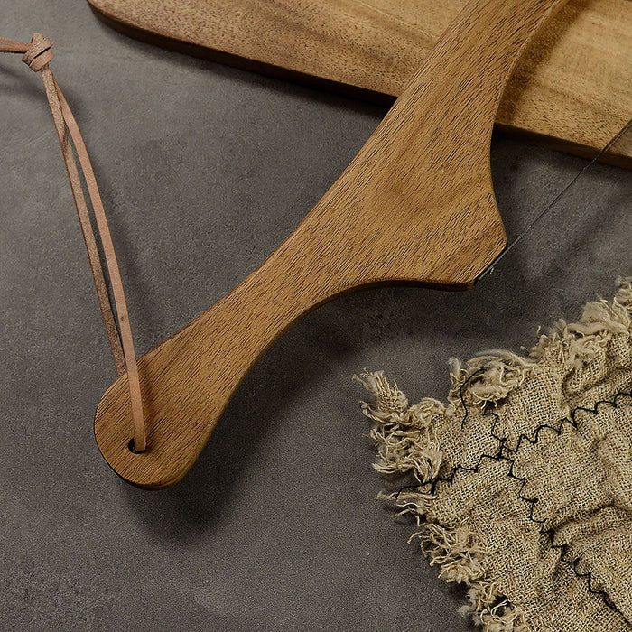 Wooden Bread Cutter Saw Serrated Stainless Steel Bread Slicer