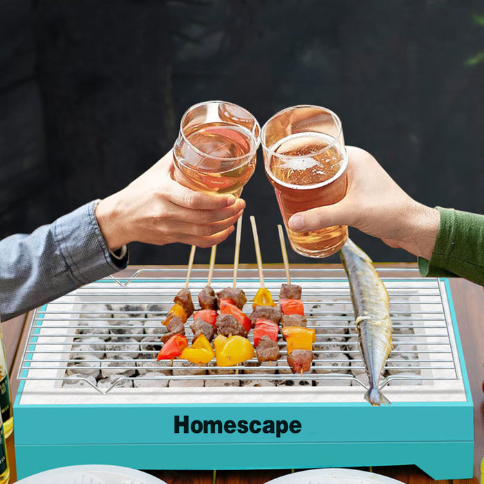 Large Disposable BBQ Grill With Stand For Outdoor Cooking