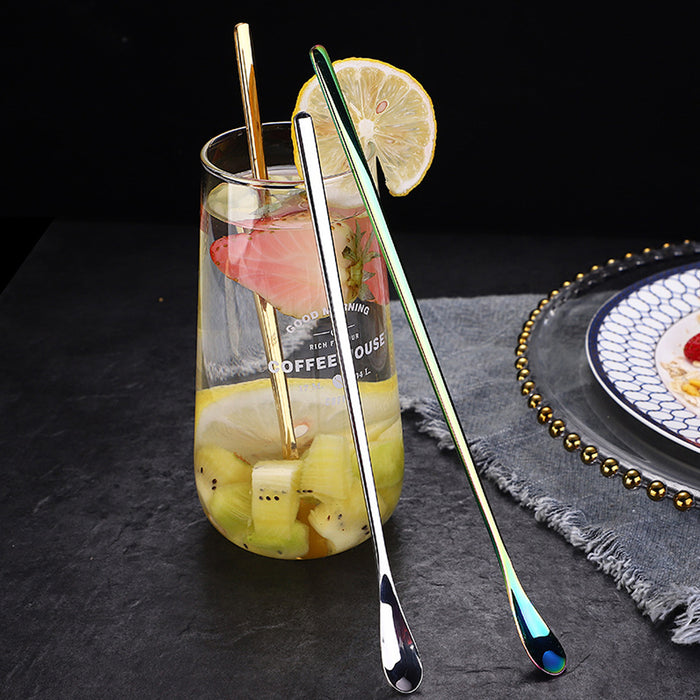 16 Pcs Stainless Steel Stirring Spoons 192mm 4 Colours