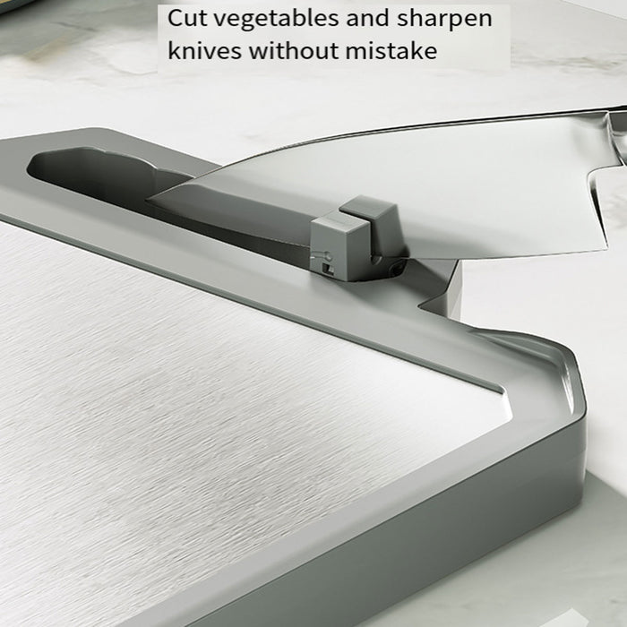 Stainless Steel Double Sided Cutting Board With Ruler