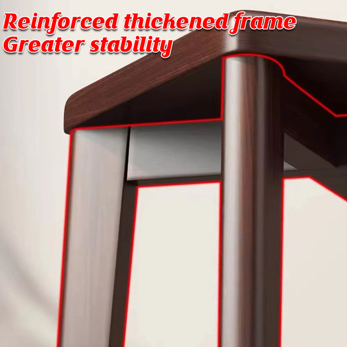 Solid Wood Stool Walnut Colour, 31×31×45cm