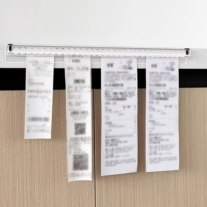 40cm Transparent PVC Ticket Rack with Self-Adhesive Backing
