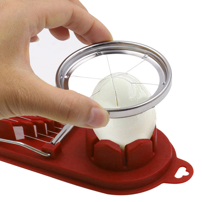 5 Pcs Two in One Egg Slicer Set with Stainless Steel Wires