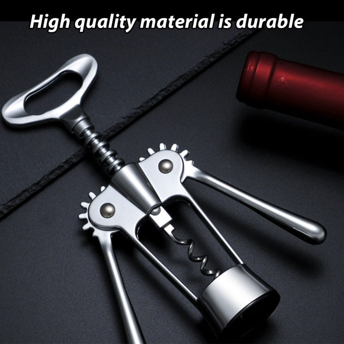 3 Pcs Stainless Steel Wine Corkscrew Bottle Opener Set