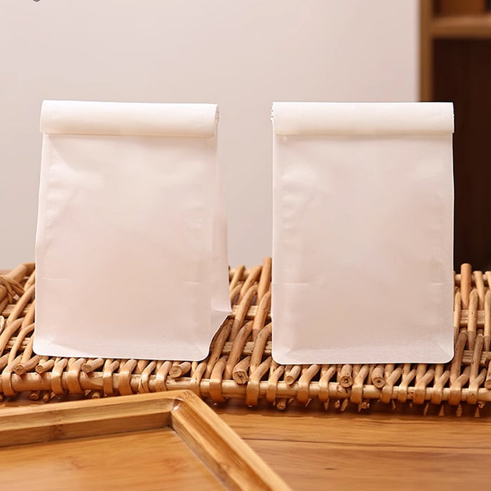 50PCS Oil-proof Paper Bread Bags Self-Standing Baking Packaging Fresh Seal Bags