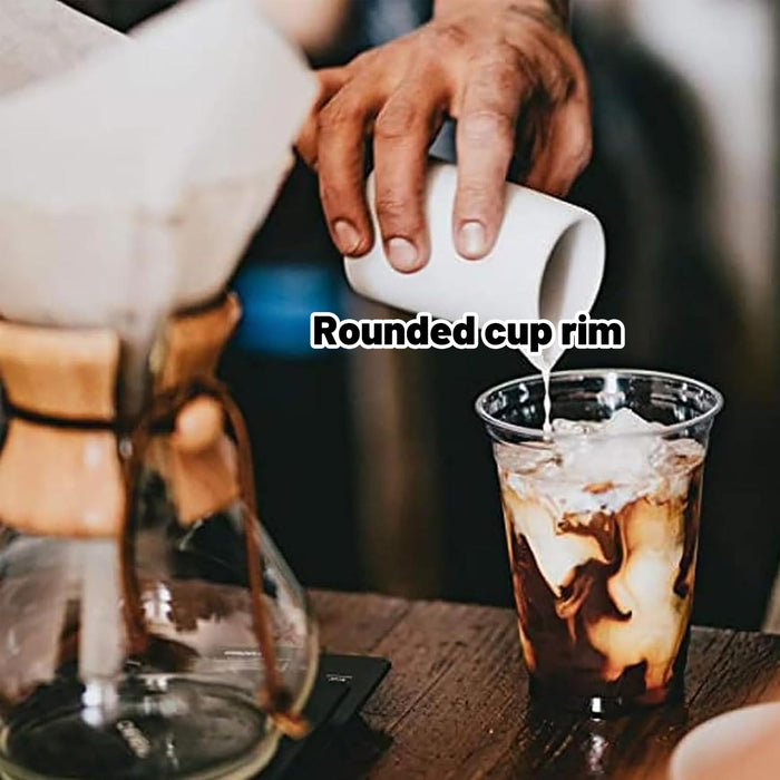 250 Sets Transparent PET Drink Cups With Lids 400ml Leak Proof