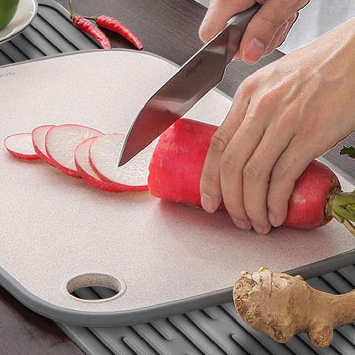 Silicone Drainage Mat Non-Slip Heat Resistant Kitchen Drying Pad 47x20cm