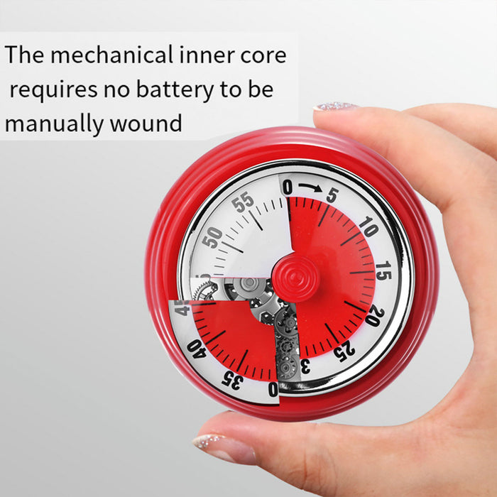 Stainless Steel Magnetic Mechanical Kitchen Countdown Timer