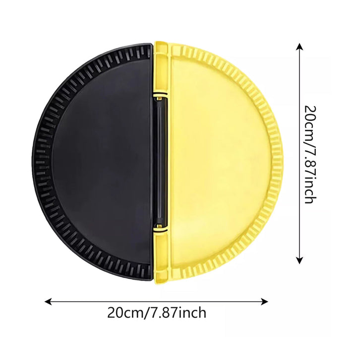 Sandwich Maker Tool Round Food Grade Plastic Yellow Black