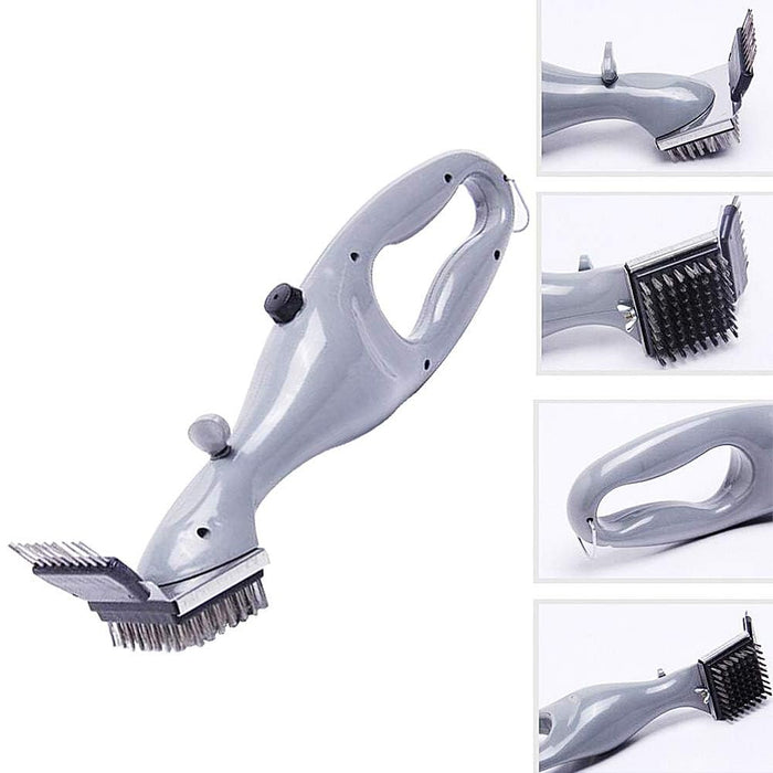 Stainless Steel BBQ Grill Cleaning Brush with Ergonomic Handle 35 x 6 x 9.5 cm