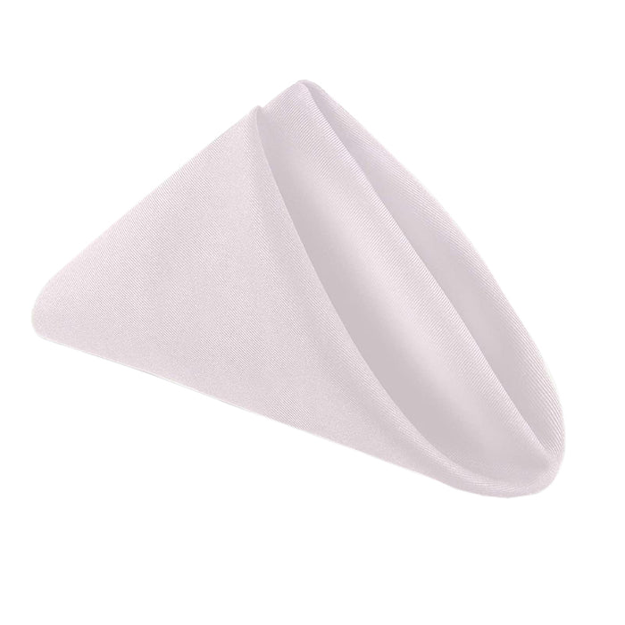 50PCS Polyester Plain Fabric Napkins for Wedding and Dinner Table | 43x43cm