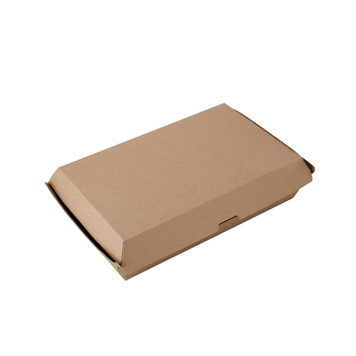 Kraft Paper Hot Dog Boxes - Corrugated Brown Takeaway Food Packaging