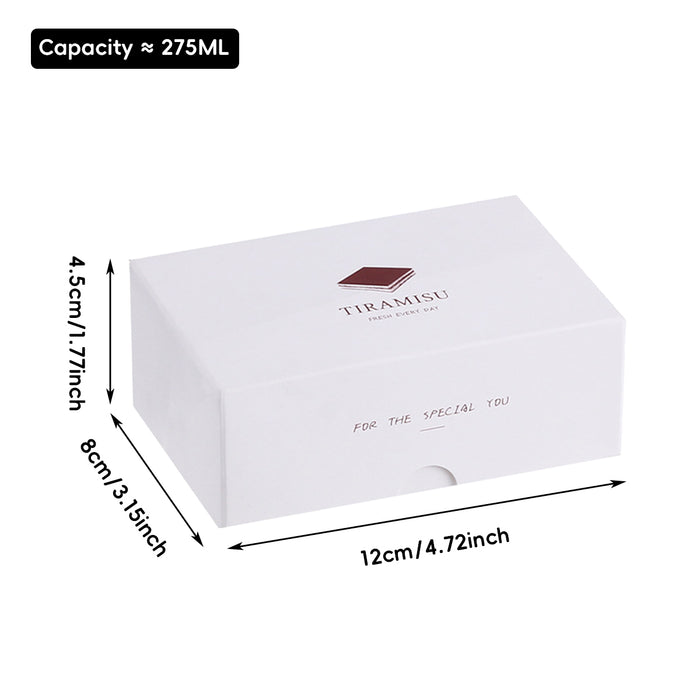50 Pcs Food-Safe Disposable Baking Pastry Packaging Boxes
