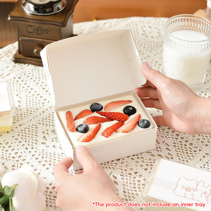 50 Pcs Food-Safe Disposable Baking Pastry Packaging Boxes