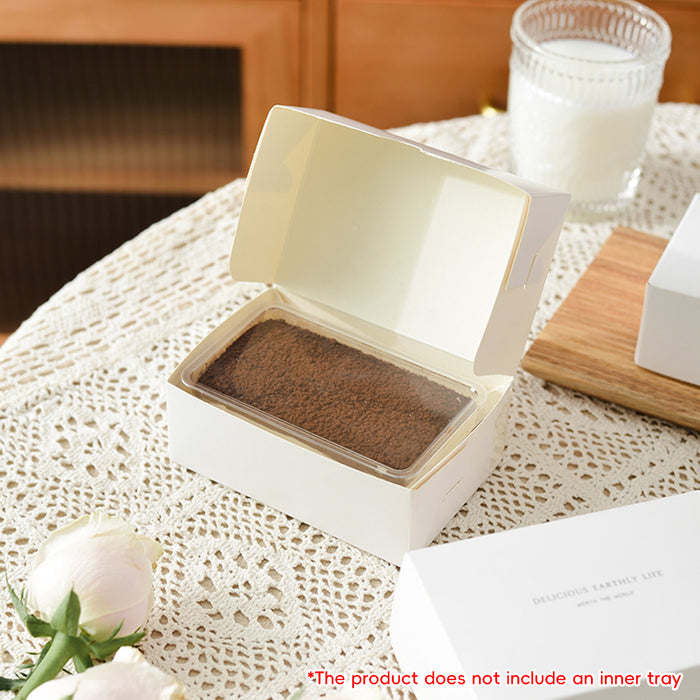 50 Pcs Food-Safe Disposable Baking Pastry Packaging Boxes