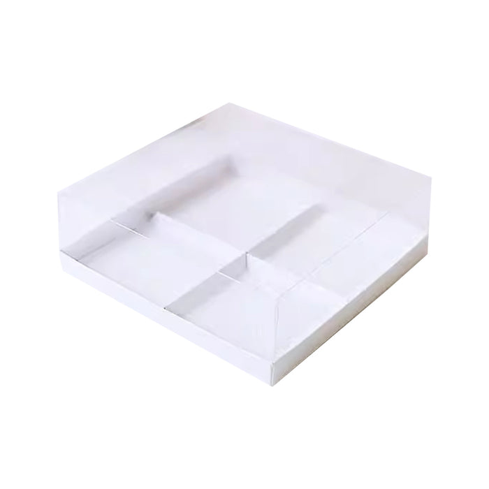 20 Pcs Transparent Dessert Packing Boxes with Clear Lid for Donuts and Pastries