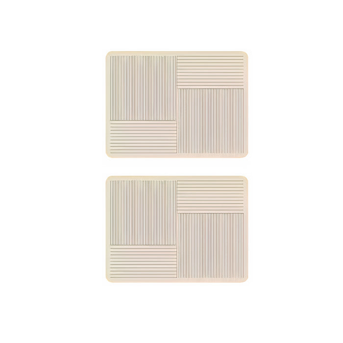 2 Pcs Kitchen Absorbent Draining Mats Heat Insulation Non-Slip 40x30cm
