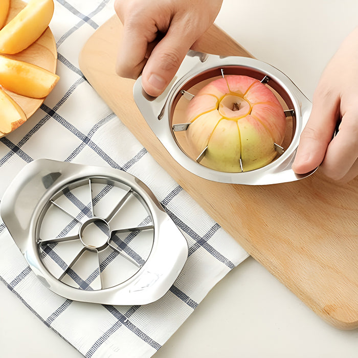 Stainless Steel Apple Corer and Slicer with Ergonomic Handles