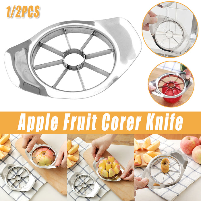 Stainless Steel Apple Corer and Slicer with Ergonomic Handles