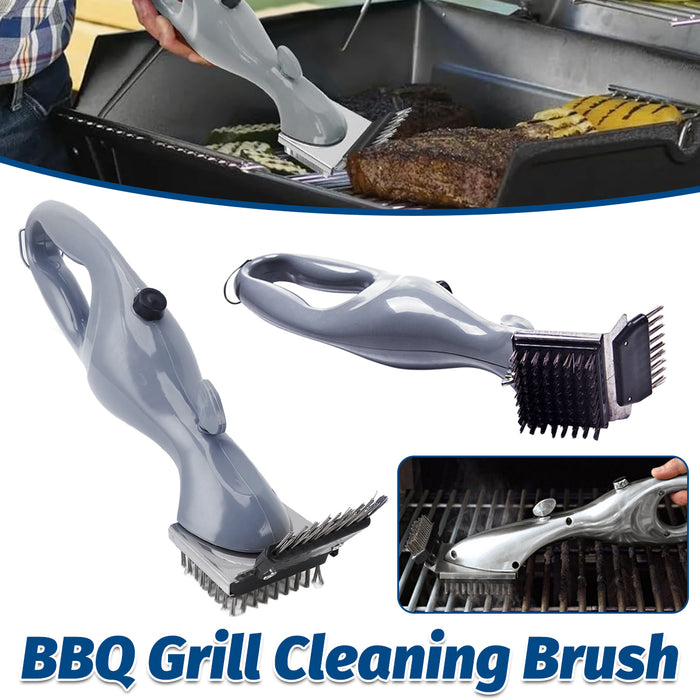 Stainless Steel BBQ Grill Cleaning Brush with Ergonomic Handle 35 x 6 x 9.5 cm
