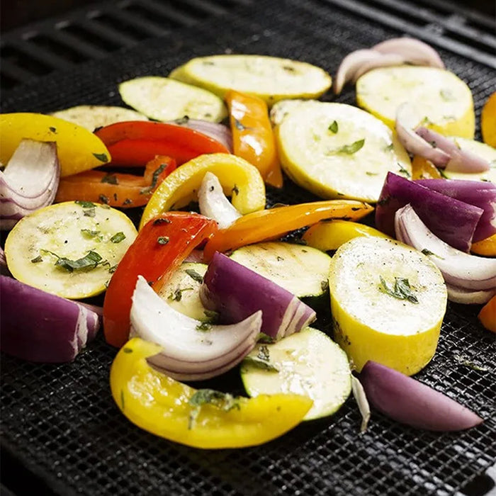Non-Stick BBQ Grill Mat Teflon Fiberglass Reusable Up to 260°C 2 Sizes 3 / 6 / 10 Pcs