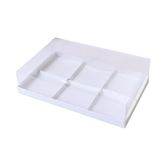 20 Pcs Transparent Dessert Packing Boxes with Clear Lid for Donuts and Pastries