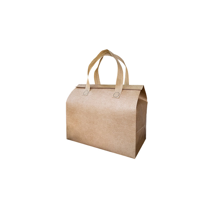 50 Pcs Thermal Insulated Takeaway Bags with Handle for Food Delivery in 3 Sizes