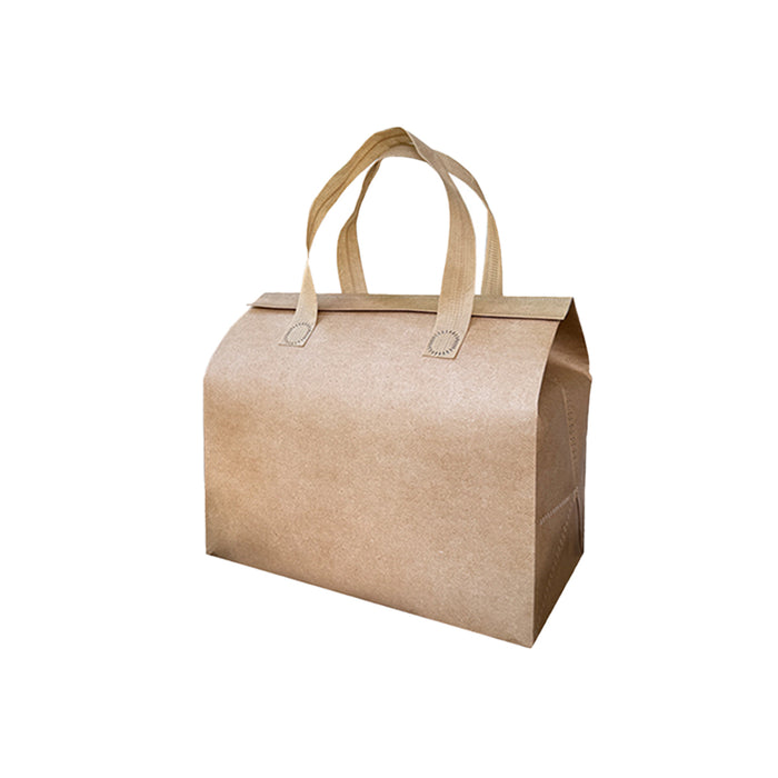 50 Pcs Thermal Insulated Takeaway Bags with Handle for Food Delivery in 3 Sizes