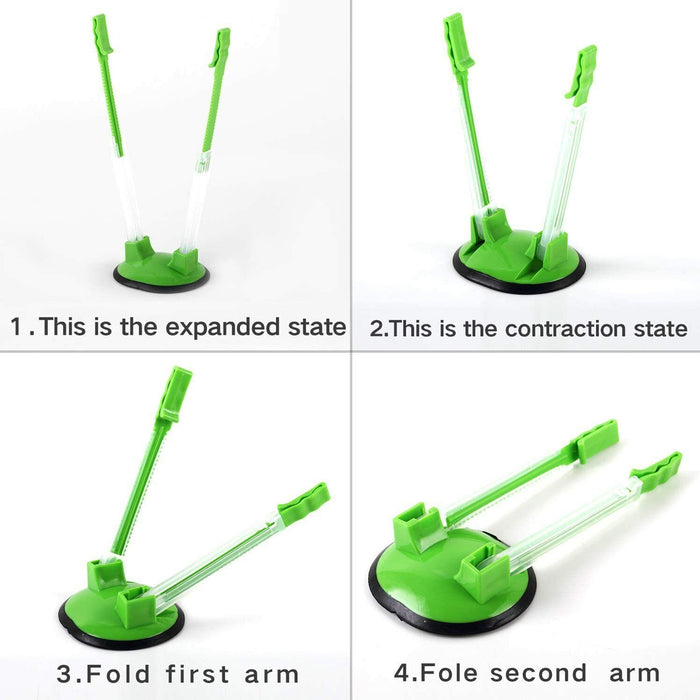 8pcs Adjustable Kitchen Bag Holder Stand Food Storage Organizer