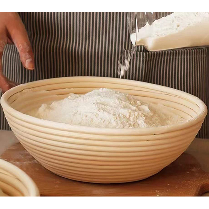 14 Piece Bread Baking Set Rattan Baskets Tool Kit
