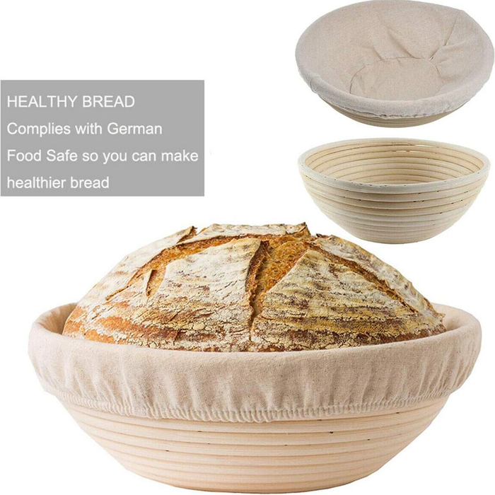14 Piece Bread Baking Set Rattan Baskets Tool Kit