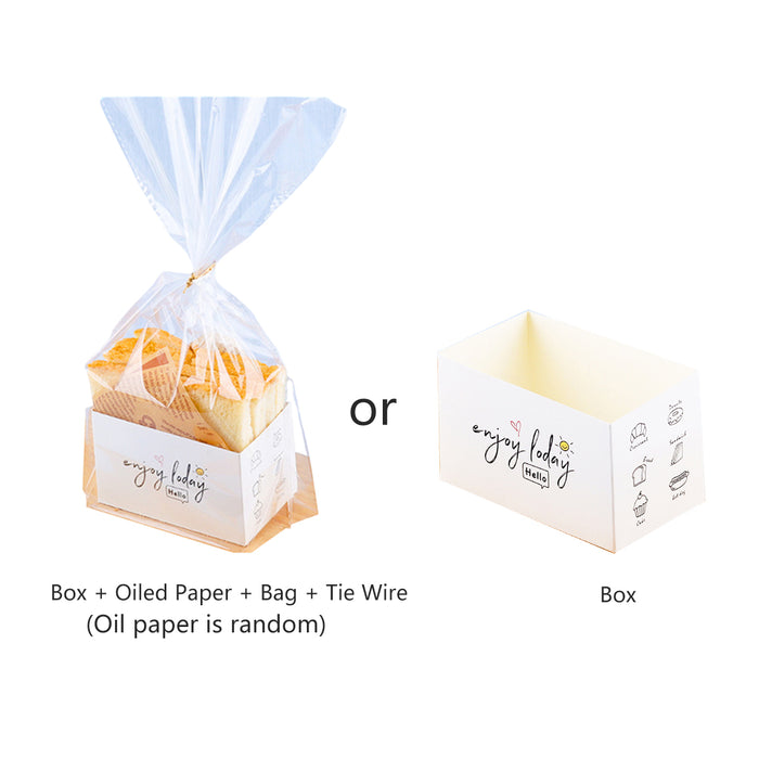 100PCS Sandwich Packaging Boxes – Food-Grade Paper Takeaway Containers