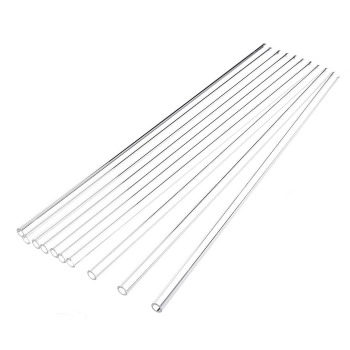 Clear Glass Straws Borosilicate, 20 cm