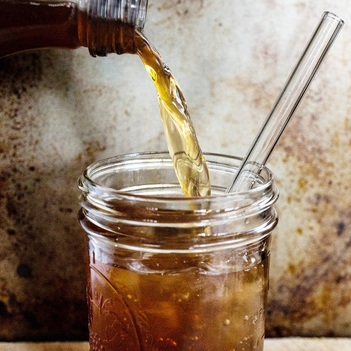 Clear Glass Straws Borosilicate, 20 cm