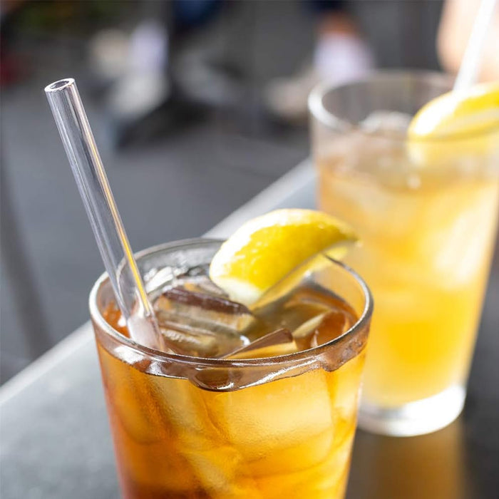 Clear Glass Straws Borosilicate, 20 cm