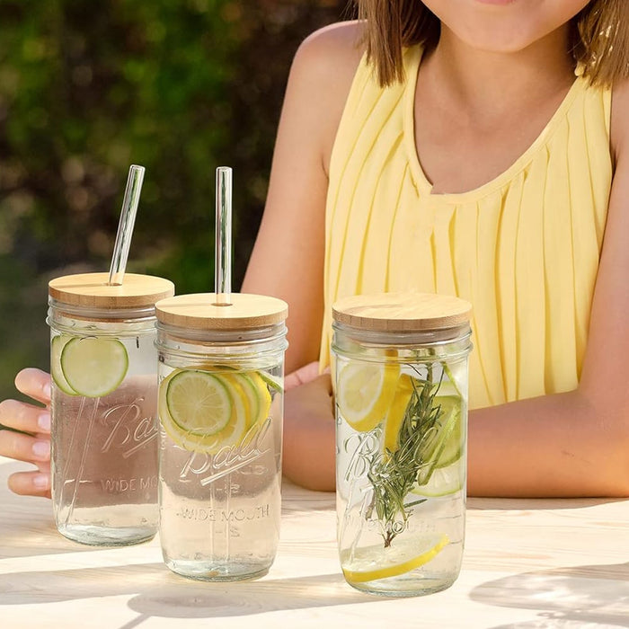 Clear Glass Straws Borosilicate, 20 cm