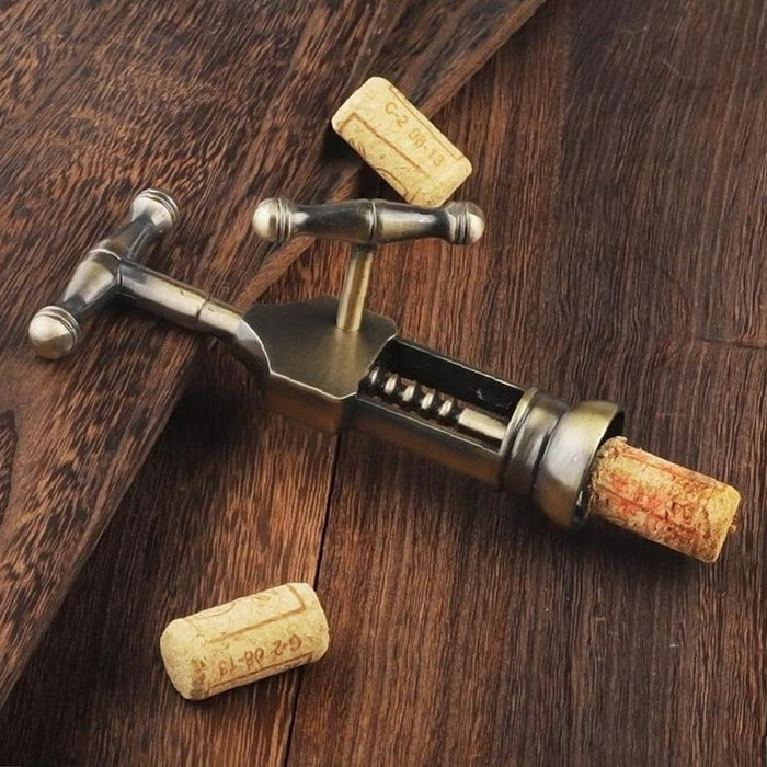 Manual Wine Bottle Opener Aluminium Alloy Ergonomic Handle