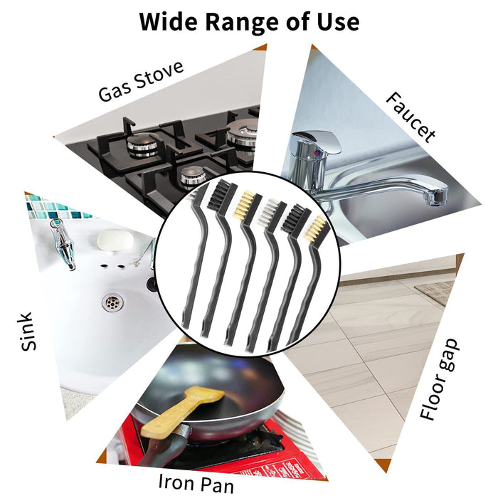 7 Inch Gas Stove Kitchen Multifunctional Cleaning Brush
