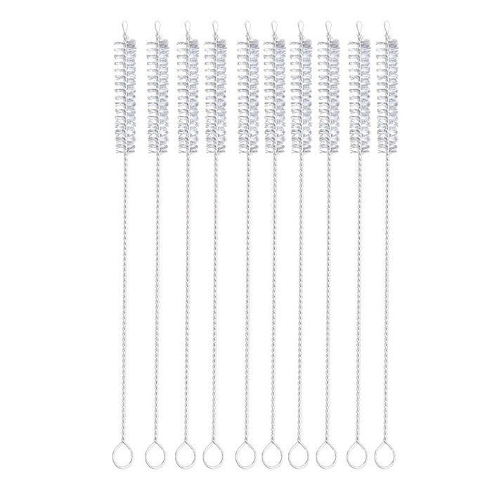 10 Pcs Nylon Straw Cleaning Brush Set 2 Sizes 17.5 cm / 23 cm
