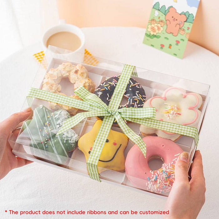 Disposable PET Transparent Egg Tart Baking Box in 2 Sizes