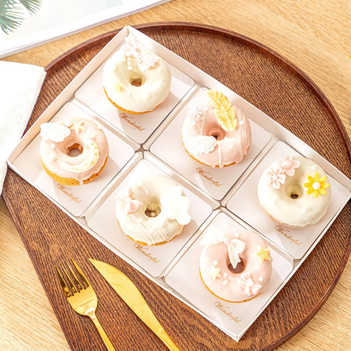 Disposable PET Transparent Egg Tart Baking Box in 2 Sizes
