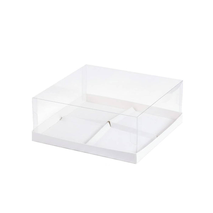 Disposable PET Transparent Egg Tart Baking Box in 2 Sizes